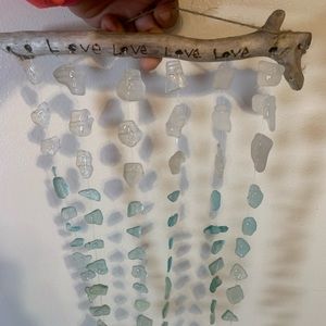Windchime made out of beach glass